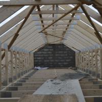 pose d'une charpente industrielle à Saint Mars du Désert